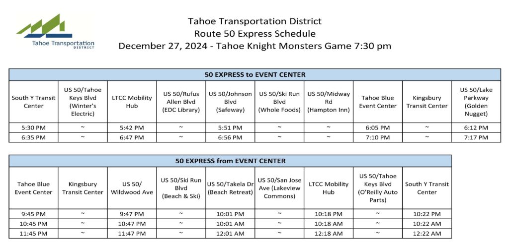 2024 12 27 Knights Timetable 730pm